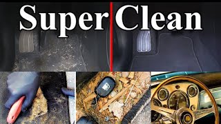 How To Super Clean the Interior of your Car (Carpets \& Headliner) and polishing