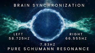 Schumann Resonance| Pure Frequency 7.83hz for BRAIN SYNCHRONIZATION Meditation #binauralbeats