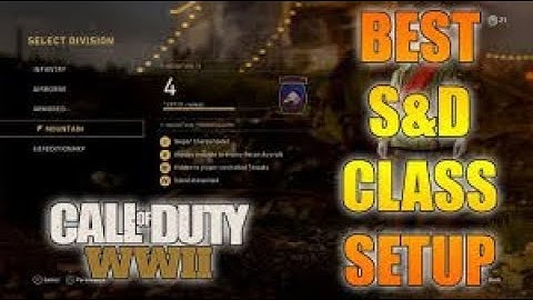 Best Classes for SND WW2