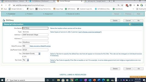 Creating new customers Intuit Field Service Management