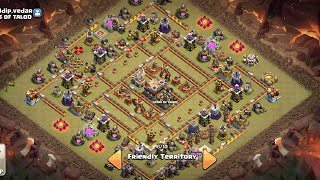 TH11 Popular Centralized Base 3 🌟🌟🌟 attack strategy.