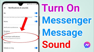 How to turn on notification sound in messenger | Messenger notification sound kaise chalu karen
