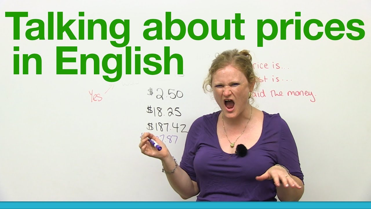 How to talk about prices in English - Basic Vocabulary
