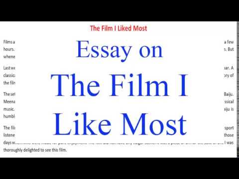 essay about a film that i remember