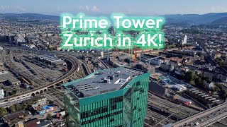 Hardbrücke & Prime Tower in 4K by Drone Zurich