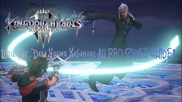 Kingdom Hearts 3:ReMind-Limit Cut-Data Young Xehanort ALL PRO CODES GUIDE!