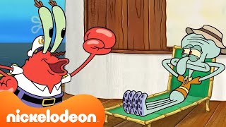 Bob Esponja | ¡Calamardo se rompe los huesos! | NUEVOS episodios y los momentos más divertidos