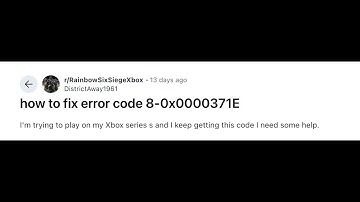 How To Fix Rainbow Six Siege Error Code 8-0x0000371E?
