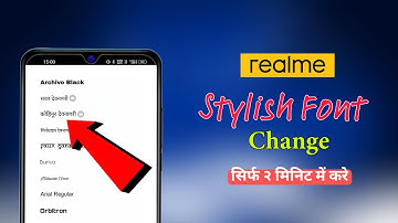 All Realme phone stylish font change | Realme phone font kaise change kare #fontchangesetting