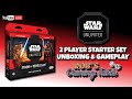 Star wars unlimited  2 player starter set unboxing  gameplay