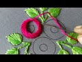 Beautiful all over hand embroidery design for dress/hand embroidery flower design