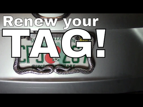 Vehicle/Car Tag Registration Renewal-License Plate Tag--How to  🚘