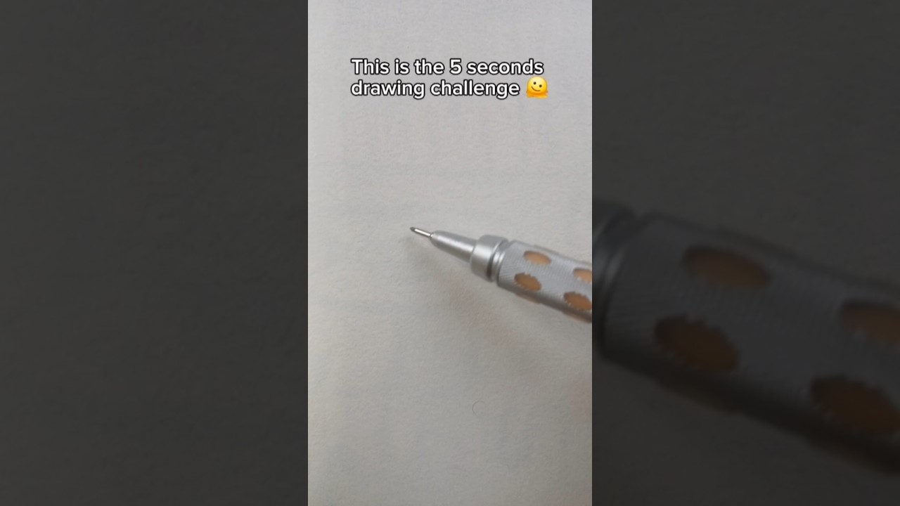 The 5 seconds drawing challenge✨️ (failed🥲) #youtubeshorts #10secondschallenge #simplesketches #draw