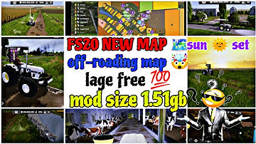 Fs 20 new map 🗺️  ||  FS 20 BEST INDIAN TRACTOR MOD  FS 20 MODIFIED TRACTOR MODDOWNLOAD mubbuvlogsyt