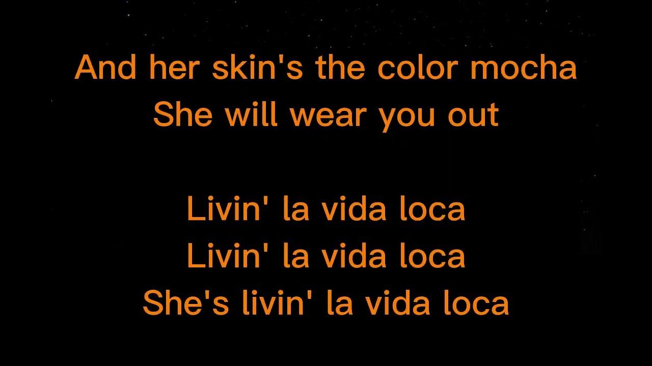 Livin' La Vida Loca Lyrics YouTube