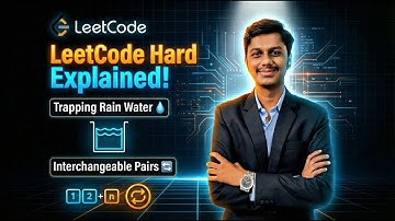 Top LeetCode Problems Explained  | Trapping Rain Water & Interchangeable Pairs | Step-by-Step Logic