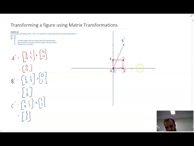 Transforming a figure using Matrix Transformations