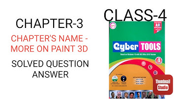 More on paint 3d , #kips,it,book,computer,class4 , questions answer class 4 , solved chapter 3