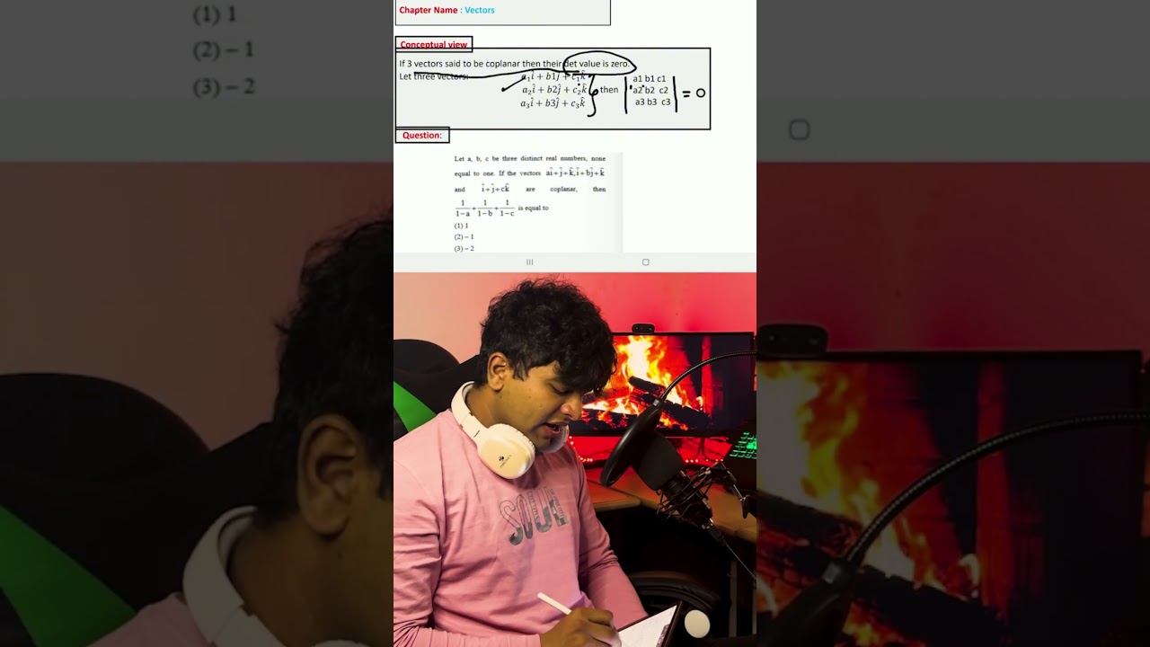 ✅ 3 Vectors Coplanar? The ONE Rule You MUST Know for JEE!