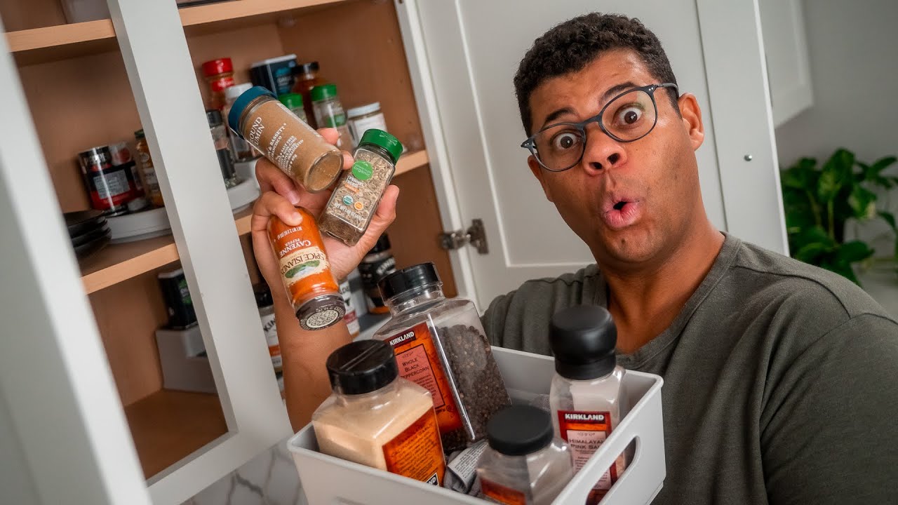Genius Hacks for Organizing Your Spice Cabinet | Problem Solved - YouTube