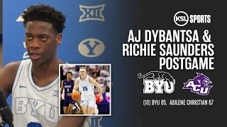 AJ Dybantsa, Richie Saunders Postgame Presser After BYU's Win Over ACU
