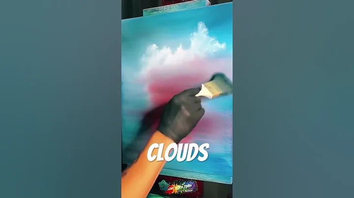#HowToPaint #Clouds #paintwithjosh #bobross #shortsfeed #shortsart #shortsviral #artshorts