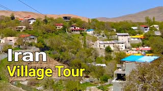 Village Walking Tour in Lush and Green Chalus Road_Iran