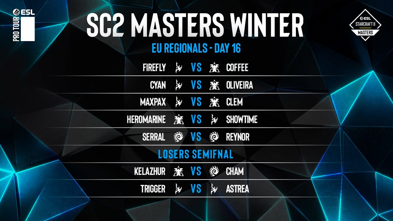 [ESL SC2 Masters Winter] EU Regionals День 16 YouTube