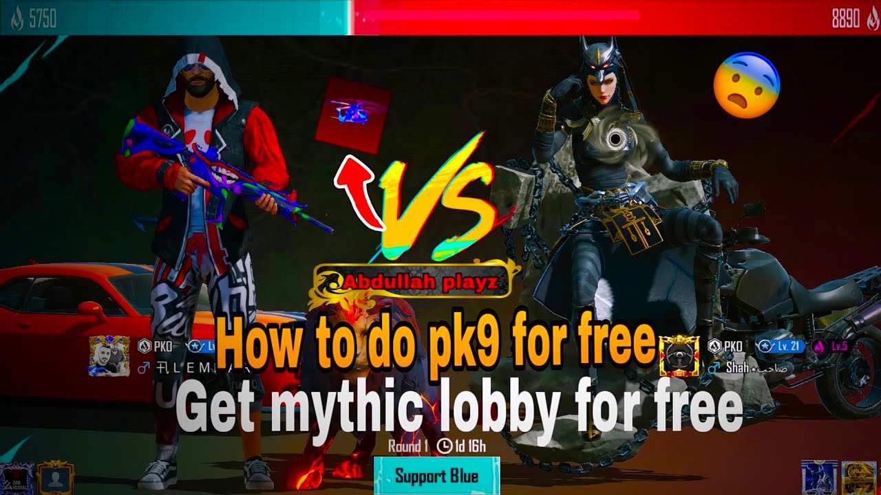 How To Do PK9 For Free?Get Mythic Lobby For Free😱Solo Popularity Battle Pubg Mobile
