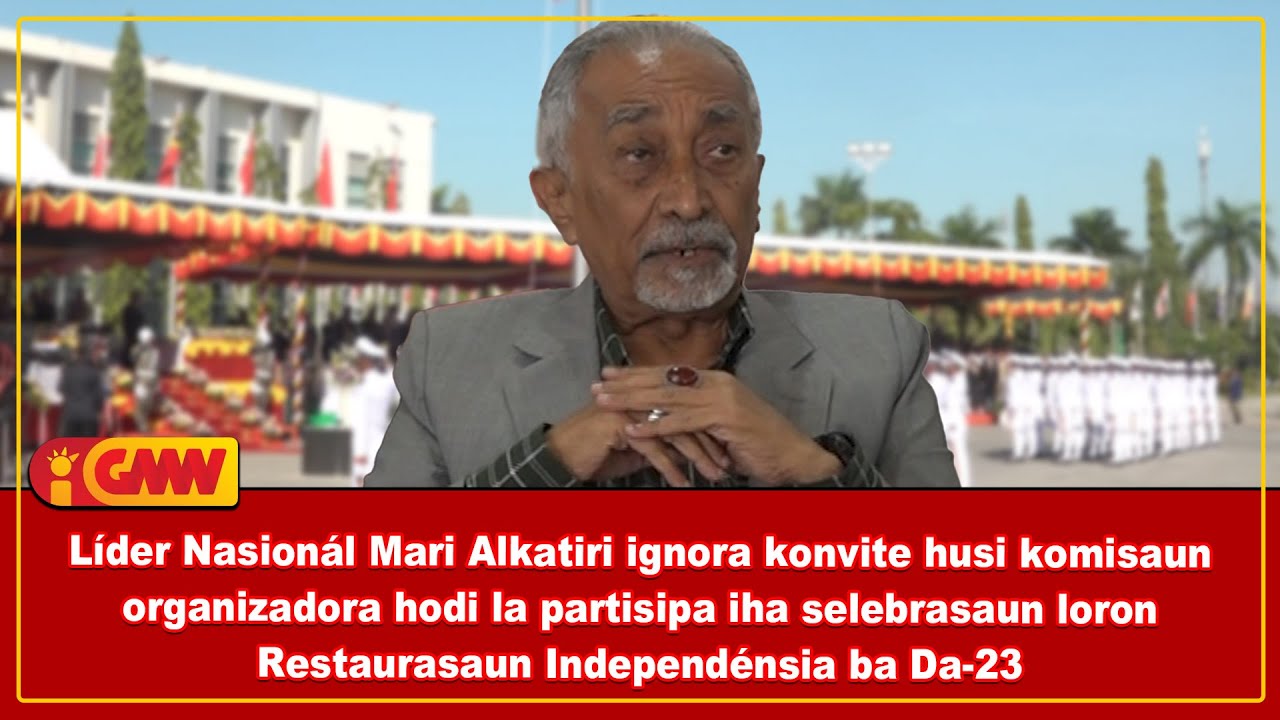 Líder Nasionál Mari Alkatiri ignora konvite husi komisaun organizadora hodi la partisipa iha ...