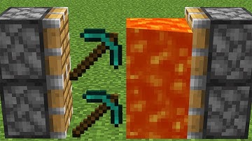 how to make lava pickaxe ???