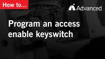 How to: Program an access enable keyswitch