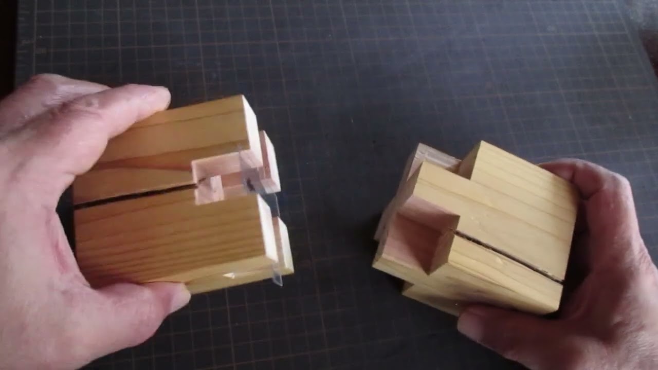 木組み】＃20 十字目違い継ぎ Japanese woodworking joints. juji 