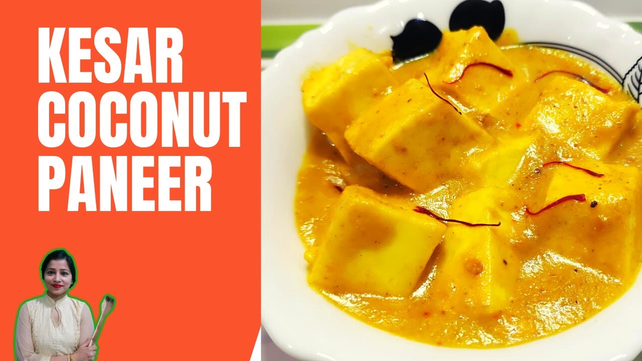 Kesar Coconut Paneer | Unique Recipe | Cookinator