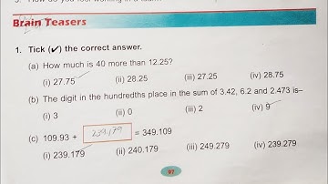 DAV class 5 maths unit 6 Brain teasers - all questions solved