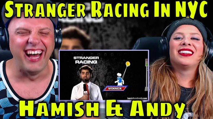 REACTION TO Stranger Racing In NYC | Hamish & Andy | THE WOLF HUNTERZ REACTIONS