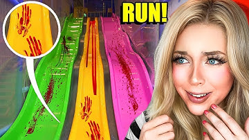 IF YOU SEE BLOOD IN A INDOOR PLAYGROUND, RUN!!! (*its not safe*)