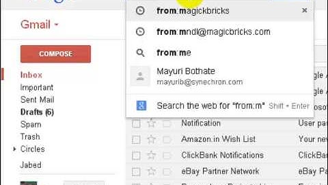 How to sort by sender in gmail
