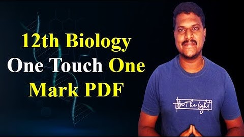 12th Biology| One Touch One Mark PDF | Bright Academy Prakash