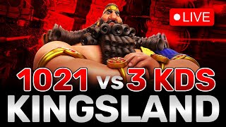 1021 Tanking 3 Kingdoms | Kingsland Fighting! || Rise of Kingdoms