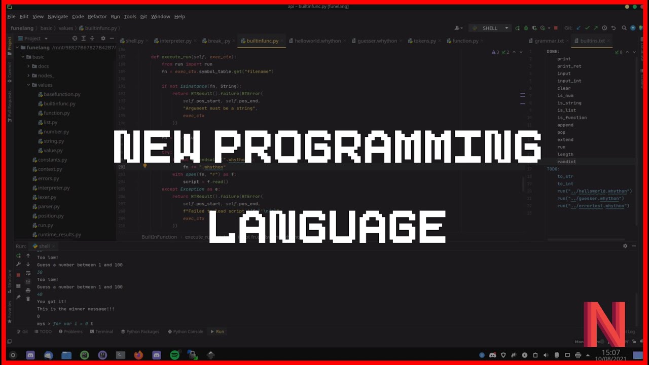I made my own programming language... - YouTube
