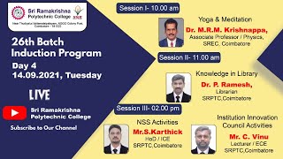 Famous 26th Induction Program (Day 4 - Session 2 11.00 am) Profile