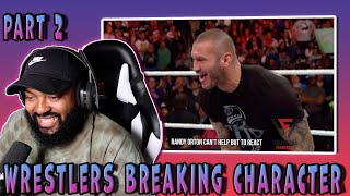 Wrestlers Can't Help But Break Character - Part 2 | Compilation (Reaction)