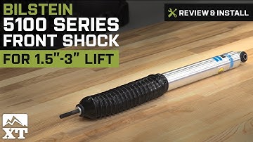 Jeep Wrangler (2007-2017 JK) Bilstein 5100 Series Front Shock for 1.5-3" Lift Review & Install