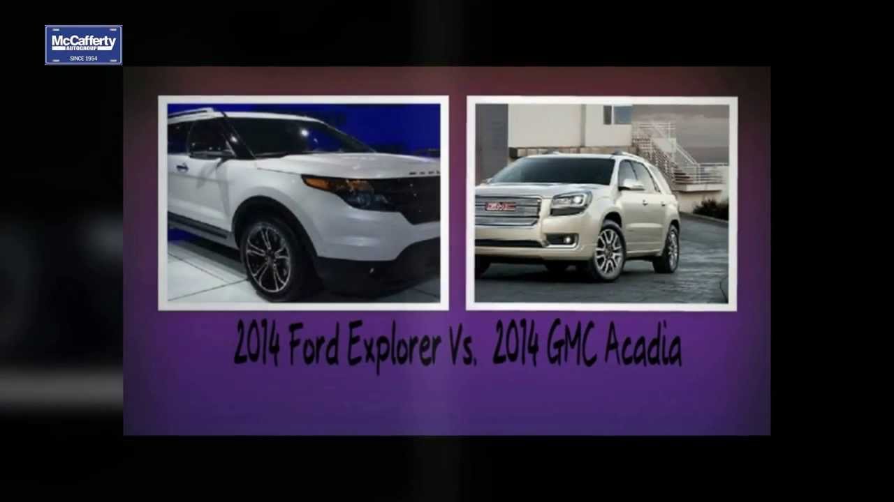 2014 Ford Explorer Vs. 2014 GMC Acadia - YouTube 2014 Ford Explorer Vs 2014 Gmc Acadia