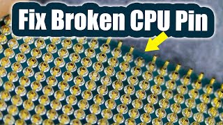 How to fix a broken pin on a CPU  Ryzen 5900x