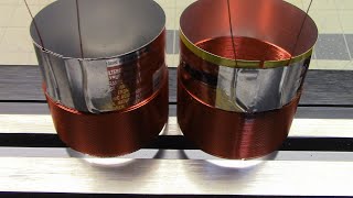 Subwoofer voice-coil mold for in-out  out-out winding