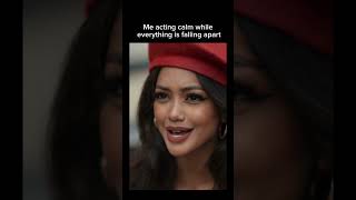 Do you panic inside or outside?                          #stress #relatable #mood #funnyvideo #fyp