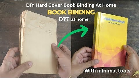 Learn How to Book binding at Home | How to bind a book #bookbinding