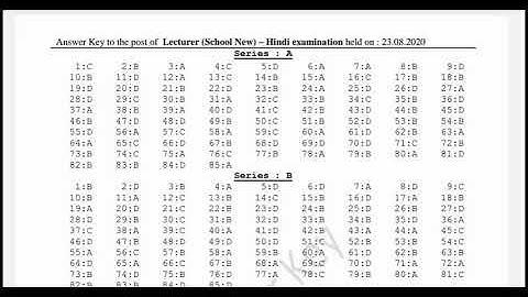 HPPSC Hindi Lecterur 2020 exam answer key